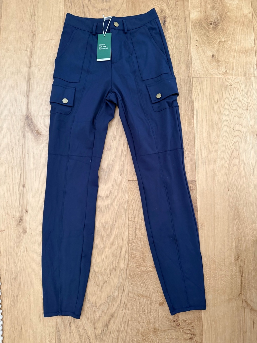 HALARA DayStretch High Waisted Zipper Pockets Solid Skinny Cargo Pants